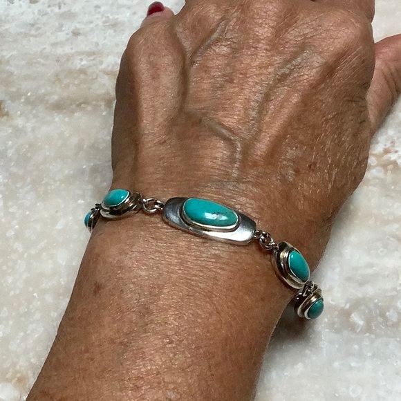 😍925 Silver & Turquoise Bracelet😍NWOT - Picture 5 of 6